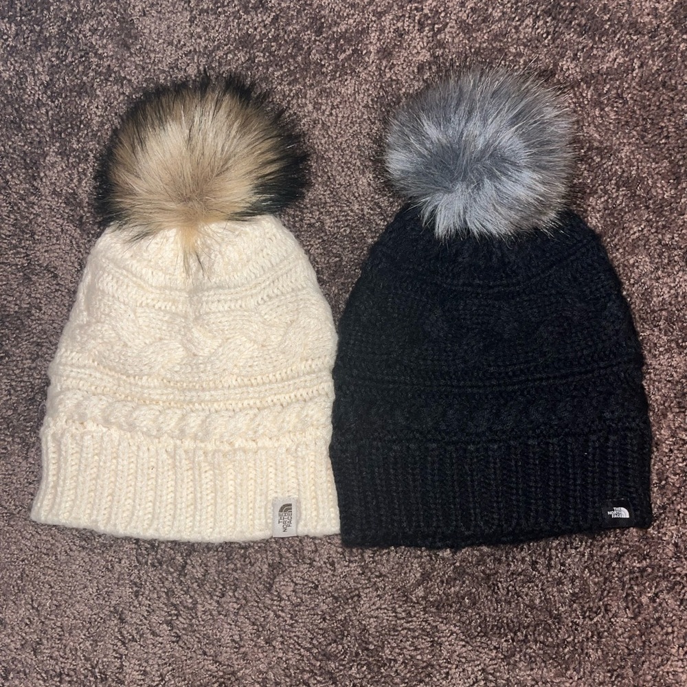 2 Northface Beanies